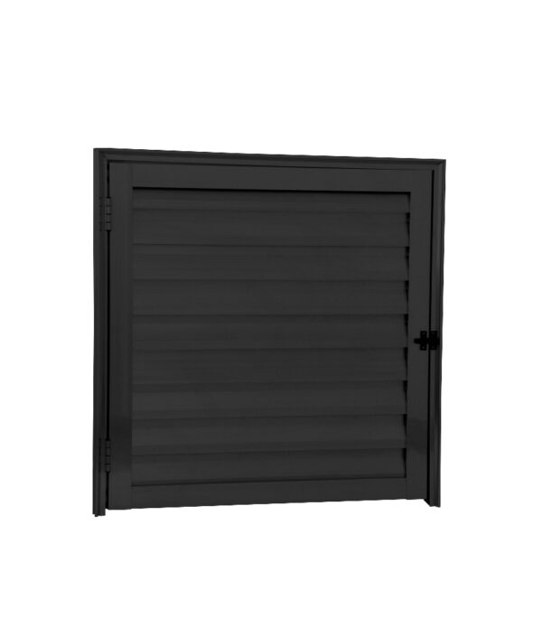 ALUAN ALUMI ABRIGO / PORTINHOLA 80X80 L16 PRETO - MB3071