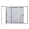 ALUAN ALUMI VITRO 2 FOLHAS MOVEIS 100X120 S/ GR L25 MASTER BRANCO - 9016