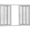 ALUAN ALUMI VITRO 4 FOLHAS 100X200 S/ GR L25 MASTER BRANCO - 9025