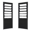 ALUAN ALUMI PORTA BASCULANTE 210X080 ESQ VIDRO CANELADO PRETO - MB5212