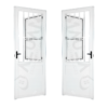 ALUAN ALUMI PORTA LAMBRIL / SOCIAL 210X080 ESQ VIDRO BOREAL BRANCO - 4069