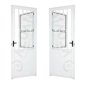 ALUAN ALUMI PORTA LAMBRIL / SOCIAL 210X080 ESQ VIDRO BOREAL BRANCO - 4069