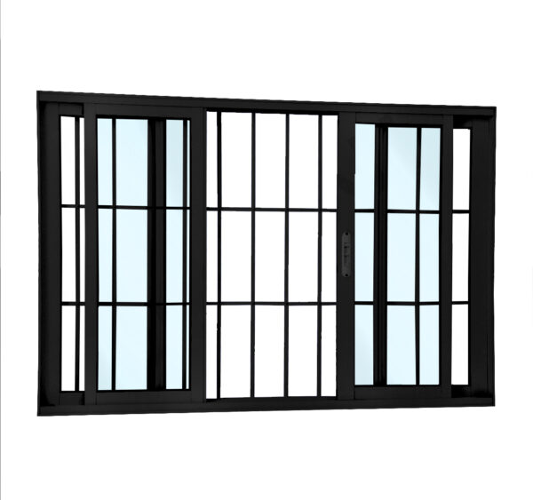 ALUAN ALUMI VITRO 4 FOLHAS 100X200 C/ GR L25 MASTER PRETO - MB9026