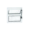 ALUAN ALUMI VITRO BASCULANTE 040X040 VIDRO CANELADO BRANCO - 3029