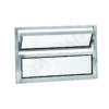 ALUAN ALUMI VITRO BASCULANTE 040X060 VIDRO CANELADO ALUMINIO POLIDO - 3001