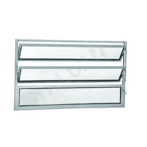 ALUAN ALUMI VITRO BASCULANTE 080X100 VIDRO CANELADO BRANCO - 3008
