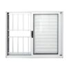 ALUAN ALUMI VENEZIANA 3 FOLHAS 100X150 C/ GR BRANCO - 6033