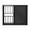 ALUAN ALUMI VENEZIANA 3 FOLHAS 100X120 C/ GR PRETO - PTO6031