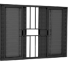 ALUAN ALUMI VENEZIANA 6 FOLHAS 100X100 C/ GR PRETO - PTO7039