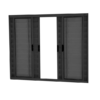 ALUAN ALUMI VENEZIANA 6 FOLHAS 100X120 S/ GR PRETO - PTO7040