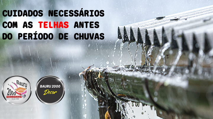 Cuidados necessários com as telhas antes do período de chuvas