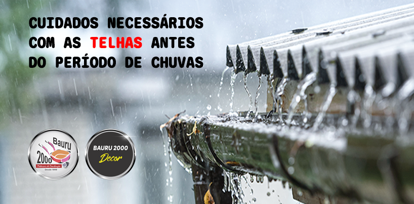 Cuidados necessários com as telhas antes do período de chuvas