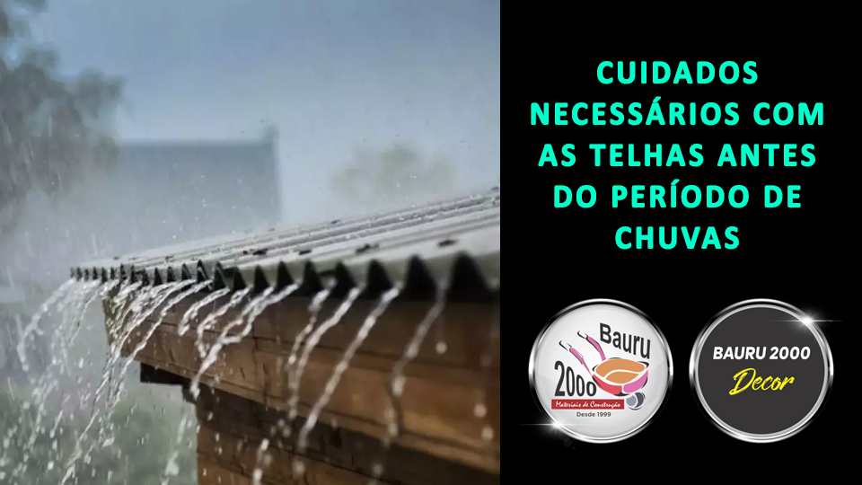 Cuidados necessários com as telhas antes do período de chuvas
