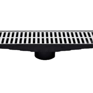 GRELHA ALUM. 015 X 050 C/ COLETORA CX. PVC INF.