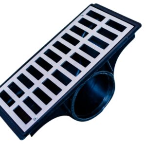 GRELHA ALUM. 015 X 050 C/ COLETORA CX. PVC LAT.