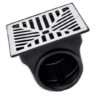 GRELHA ALUM. 020 X 020 C/ COLETORA CX. PVC LAT.