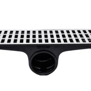 GRELHA ALUM. 020 X 050 C/ COLETORA CX. PVC LAT.