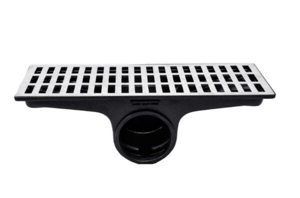 GRELHA ALUM. 020 X 050 C/ COLETORA CX. PVC LAT.
