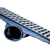 GRELHA ALUM. 020 X 100 C/ COLETORA CX. PVC LAT.