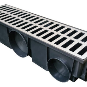 GRELHA ALUM. 015 X 050 C/ COLETORA CX. PVC INF. MODULAR