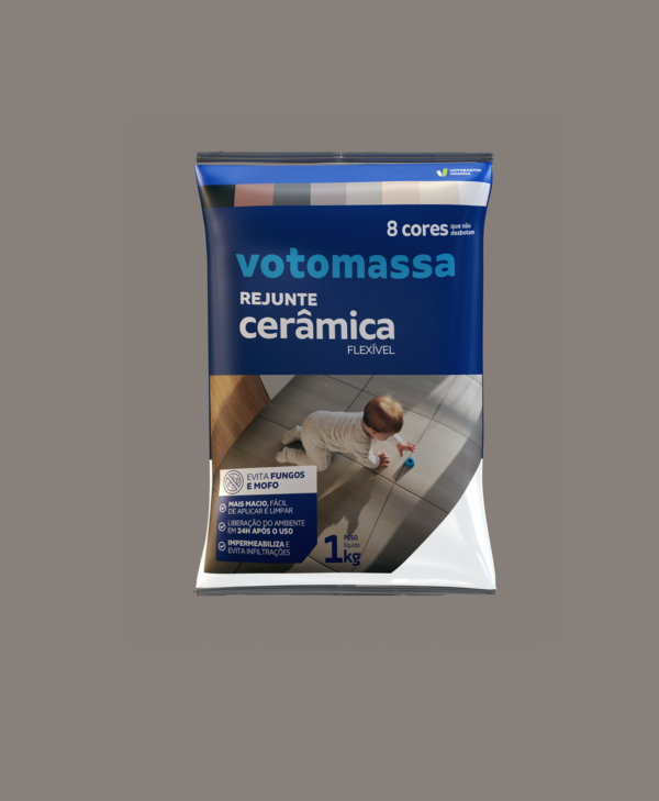 VOTORAN REJUNTE CERAMICA 1KG CINZA ESCURO