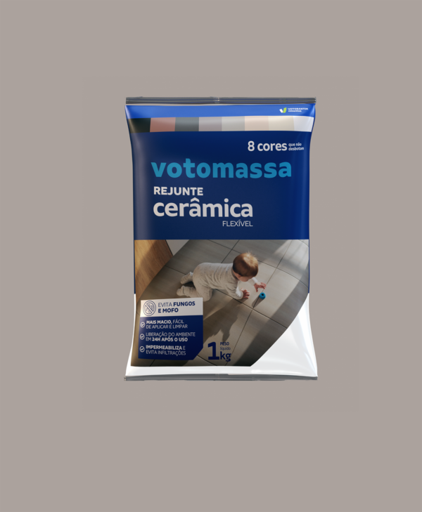 VOTORAN REJUNTE CERAMICA 1KG CINZA PLATINA