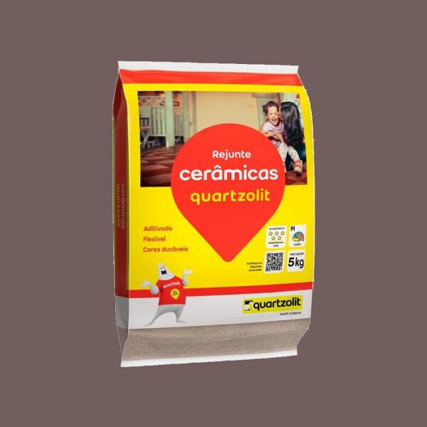 QUARTZOLIT REJUNTE FLEX 5KG MARROM CAFE
