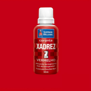 CORANTE XADREZ 50ML VERMELHO