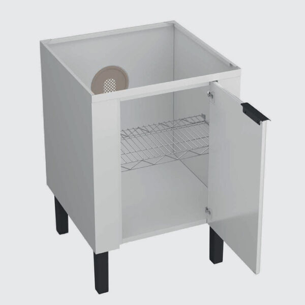 HB GABINETE ACO LAVANDERIA SEM TANQUE 58,5 X 58CM - 1837 - Image 2
