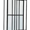 ALUAN ALUMI PORTA CORRER LATERAL 03 FOLHAS VIDRO 210X120 PRETO - MB101403