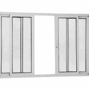 ALUAN ALUMI VITRO 4 FOLHAS 100X120 S/ GR L25 MASTER BRANCO - 9021