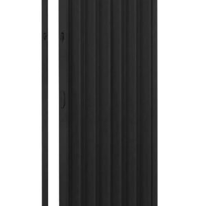 PLASFLEX PORTA SANF. PVC 0,84X2,10 PRETA